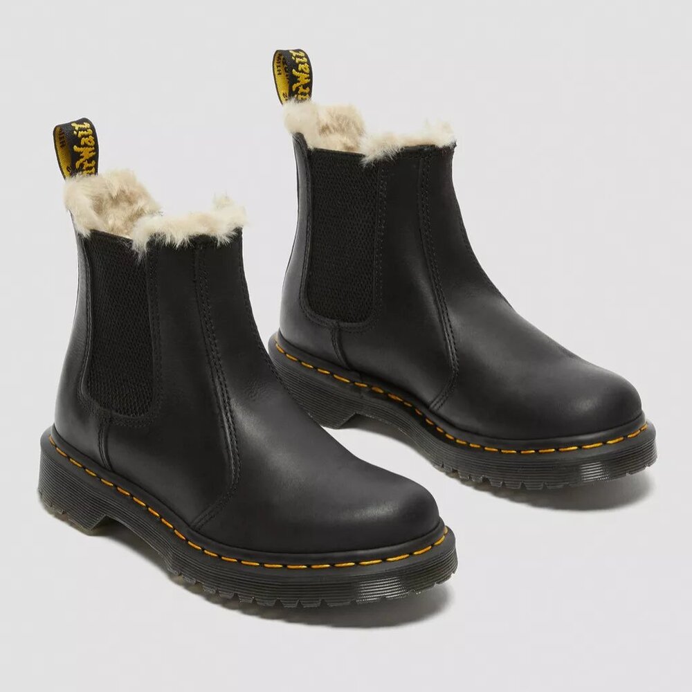Dr. Martins Women's Faux Fur Lined Chelsea Boots